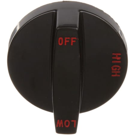 Southbend Knob 2-1/2 D, Off-High-Low 1166011